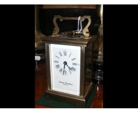 A modern Charles Frodsham carriage clock - 13cms high