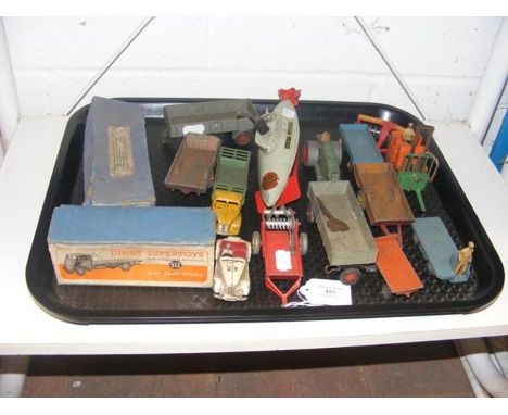 A tray of vintage Dinky Toys 