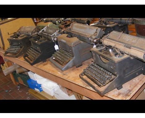 Four vintage Imperial typewriters 