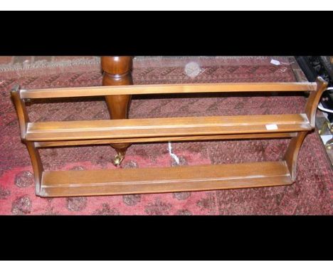An Ercol two tier plate rack