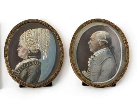 Deutscher Miniaturist(nach Vorbild von 1780)Canonicus Christoph Wilhelm Gerhard (Wolfenbüttel, Walbeck 1733-1805)  und seine 