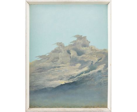 Riesen, Alexander von (Moskau, Berlin 1892-1964) Ziehende Gewitterwolken  Sign. u. dat. 1960. Öl auf Hartfaserplatte. 49×37,8