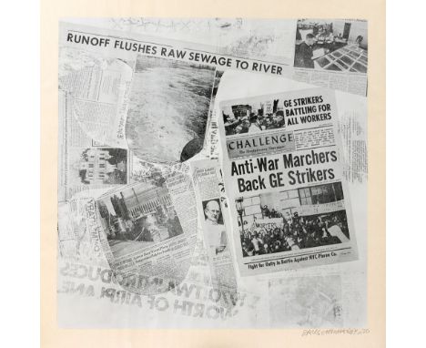 Rauschenberg, Robert (Port Arthur/Texas, Captiva/Florida 1925-2008) Features (from Currents) 1970  Siebdruck aus einer Folge 