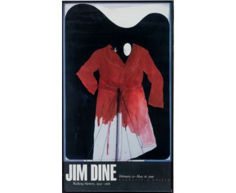 Dine, Jim (geb. 1935 in Cincinnati/USA) Ausstellungsplakat "Jim Dine. Walking Memory 1956-1969"   Palette (Self-Portrait No. 