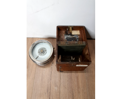 A PIGEON TIMING CLOCK IN CASE
