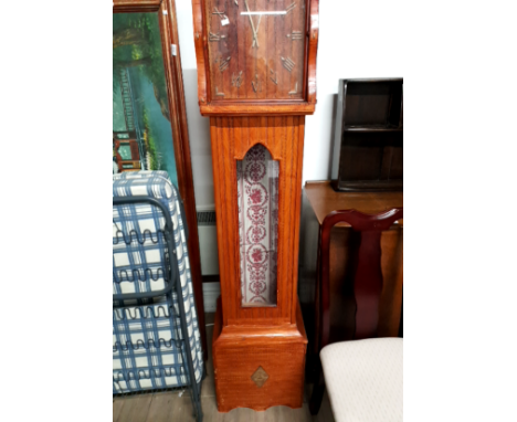 GRANDFATHER CLOCK MADE OUT OF MATCH STICKS