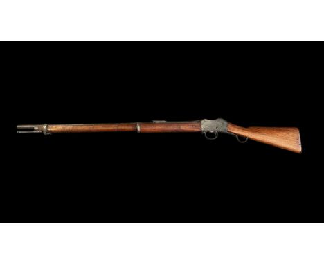 Victorian Martini-Henry .450 Service Rifle by the Field Rifle Company Birmingham, the 85cm round blued barrel with hinged lad