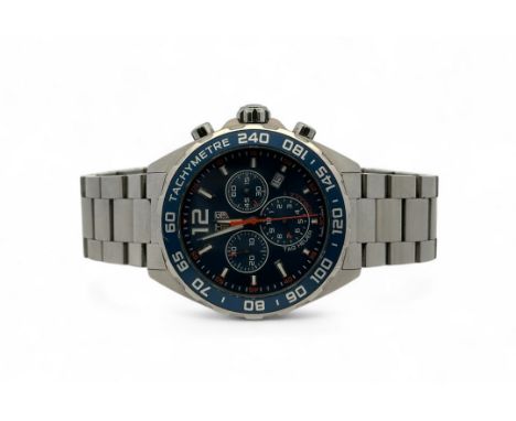 Tag Heuer Formula One Chronograph Stainless Steel gentleman's wristwatch, Reference no. Formula 1. CAZ1014. Serial No. WAQ309