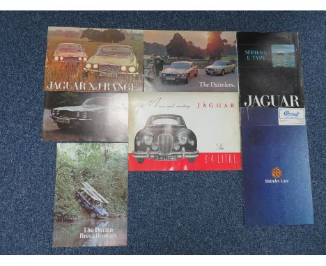 1960s to 70s car brochures, generally excellent to good plus, with Jaguar and Daimler, Chrysler, Hillman, Singer, Vauxhall, F