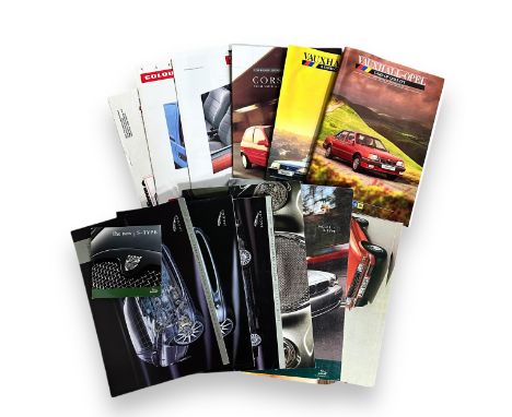1970s onwards British car brochures, generally excellent to good plus, with Jaguar, Austin Allegro, Vauxhall-Opel, etc. Conte