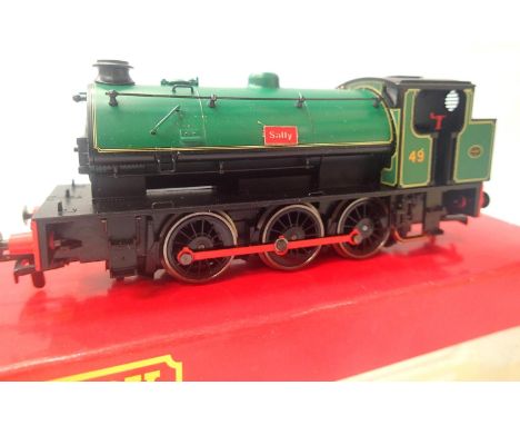 Hornby Class J94, finished as Sally no 49 green in excellent condition, no paperwork etc, part box is good. P&amp;P Group 1 (