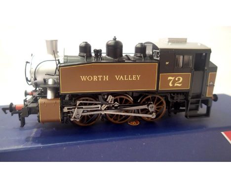 Bachmann MR-108 USA Class 0.6.0T black, silver and brown no 72 Worth Valley Railway, Model Railway Exclusive in near mint con
