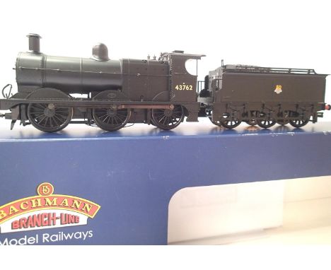 Bachmann 31-626 Class 3F 43762, BR Black, Early Crest, near mint condition, boxed. P&amp;P Group 1 (£14+VAT for the first lot