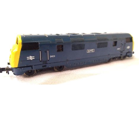 Minitrix Warship Class Hermes, D823 BR Blue in very good condition, unboxed. P&amp;P Group 1 (£14+VAT for the first lot and £