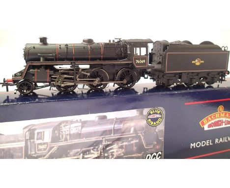 Bachmann 32-951 Class 4MT 76069, BR Black, Late Crest in near mint condition, no paperwork, box is good. P&amp;P Group 1 (£14