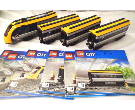 Lego 601987 train with three coaches, unboxed. P&amp;P Group 3 (£25+VAT for the first lot and £5+VAT for subsequent lots) 