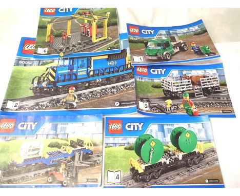 Lego 60052 City train and wagons, unboxed. P&amp;P Group 3 (£25+VAT for the first lot and £5+VAT for subsequent lots) 