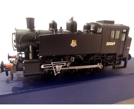 Bachmann MR103 USA Class 060T BR Black, 30069 Early Emblem, Model Rail Exclusive in near mint condition, boxed. P&amp;P Group