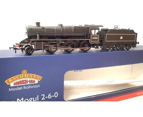 Bachmann 31-691 Stanier Mogul 42969 BR Black, Early Crest in near mint condition, boxed. P&amp;P Group 1 (£14+VAT for the fir