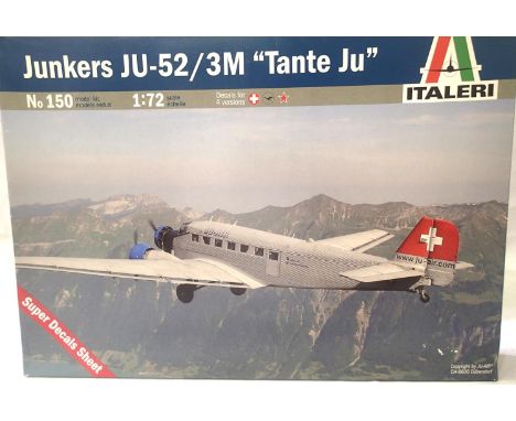 Italeri 1:72 scale Junkers, JU52 Tante Ju, factory sealed. P&amp;P Group 1 (£14+VAT for the first lot and £1+VAT for subseque