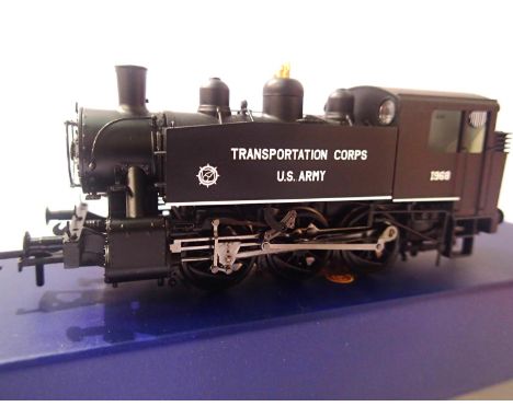 Bachmann MR101 USA Class 0.6.0T US Army Transportation Corps, black, 1908 Model Rail Exclusive in near mint condition, boxed.