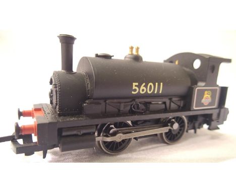 Hornby OO saddle tank 0.4.0 BR Black, Early Crest 56011 in very good - excellent condition, unboxed. P&amp;P Group 1 (£14+VAT