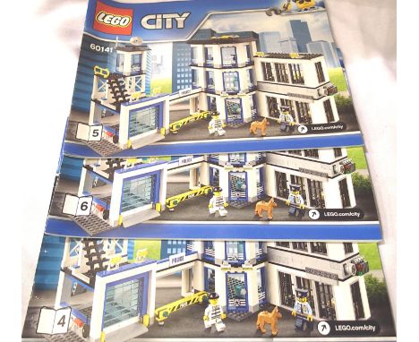 Lego 60141 City, Police Station, unboxed. Missing build books, 1, 2 and 3. P&amp;P Group 3 (£25+VAT for the first lot and £5+