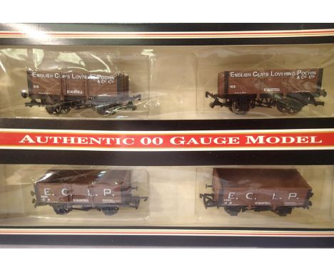 Dapol set of four Cornish St Austell related wagons, Mevagissey Model Railway Exclusive. P&amp;P Group 1 (£14+VAT for the fir