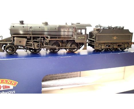 Bachmann 32-180 Crab Class 42919 BR Black, Late Crest, weathered and detail added in very good - excellent condition, box is 