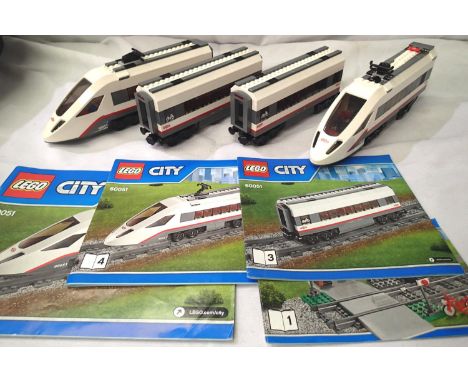 Lego 60051 City four car train, unboxed. P&amp;P Group 3 (£25+VAT for the first lot and £5+VAT for subsequent lots) 
