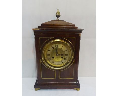 A 19th century mahogany bracket clock