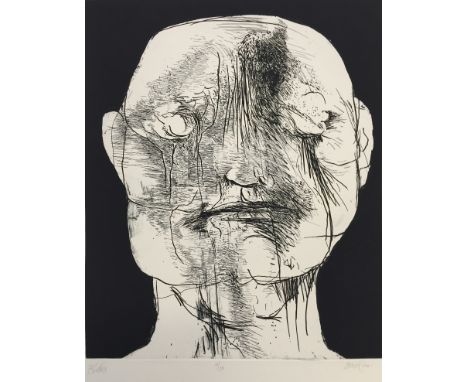Leonard Baskin (American, 1922-2000):
A quantity of prints, predominantly monochrome etchings to inc portrait and floral stud