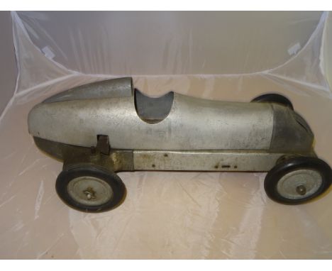 A rare E & M Maserati race car kit model, front wheel drive bevel gear box, front & rear castings & aluminion channel clutch 