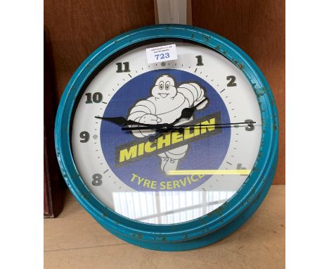 A 'MICHELIN' WALL CLOCK 