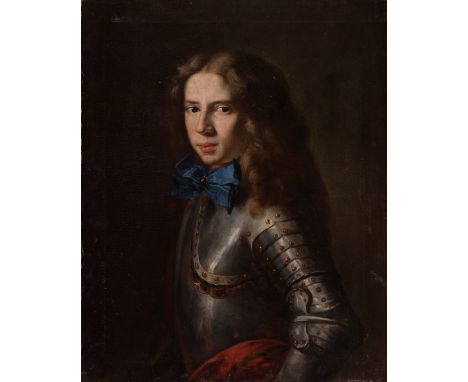 French school; circa 1680."Portrait of a gentleman.Oil on canvas. Re-coloured.It presents repainting and restorations.Measure