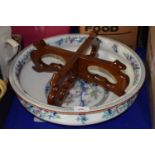 Large Victorian washbowl and contemporary stand