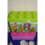 Two boxes of Lego/Duplo
