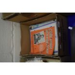 Box of vintage sheet music