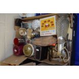 Various cutlery, silver plated wares, biscuit barrel etc