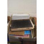 Box of various books, pamphlets and magazines relating to the tobacco industry