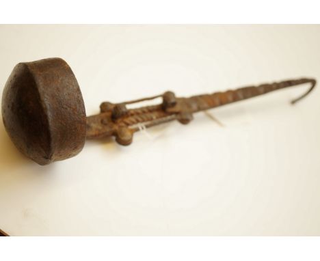 Old metal celtic ladle / holder 