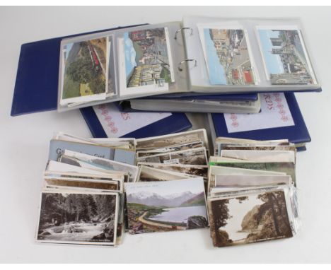 Wales, large original collection, vintage &amp; modern, housed in 4 albums &amp; loose, very varied &nbsp;  (approx 700 cards