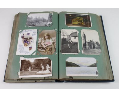 Original mixed collection in vintage album, better noted &nbsp;  (approx 345 cards)
