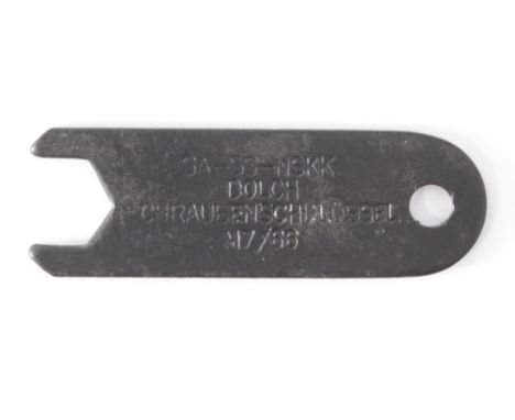 German dagger spanner for securing the top nuts on SS SA &amp; NSFK daggers maker marked.