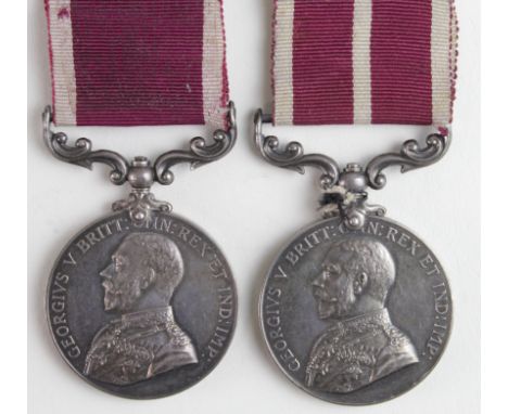 Army GV LSGC Medal and Meritorious Service Medal GV to 97039 C.Q.M.Sjt H W Swain RGA (281520 on the MSM). L/G 22/2/1919 (4th 