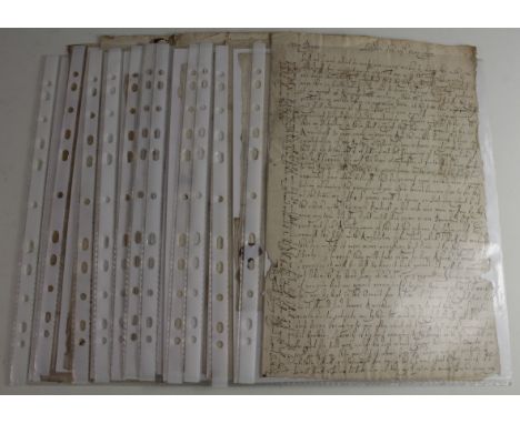 GB - series of 17th century correspondence (Privatly Carried Letters) between James Sotheby and his Wife Mary Sotheby, first 