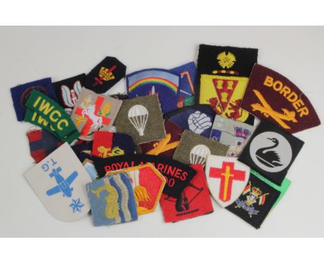 British Army cloth patches cWW2 and later  (approx 34)