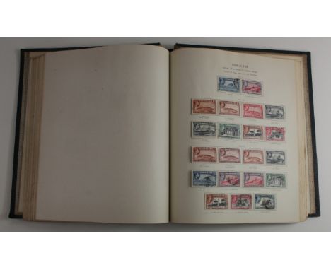 New Age Stamp Album green with KGVI British Commonwealth countries B to M. A valuable mint &amp; fine used collection in VGC.