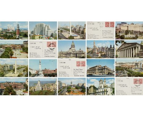KAWARA, ON1932 Kariya/Japan - 2014 New YorkTitel: I Got up. Untertitel: Konvolut von 20 Postkarten. Datierung: 1968. Jeweils: