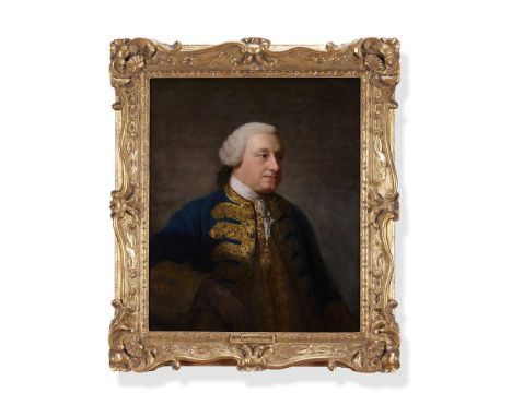 ALLAN RAMSAY (BRITISH 1713-1784) ADMIRAL BOSCAWEN (SON OF VISCOUNT FALMOUTH), ADMIRAL OF THE BLUE Oil on canvas 84.5 x 62cm (